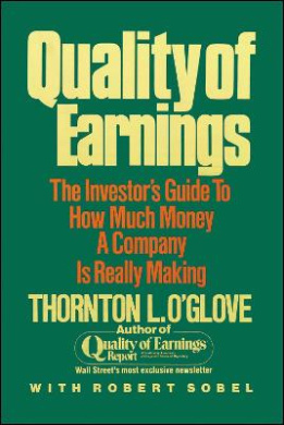 Quality of Earnings Book Cover