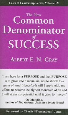 The New Common Denominator of Success Book Cover